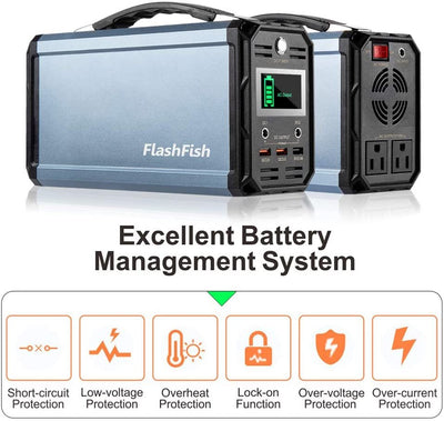 FlashFish 60000mAh 300W Solar Generator