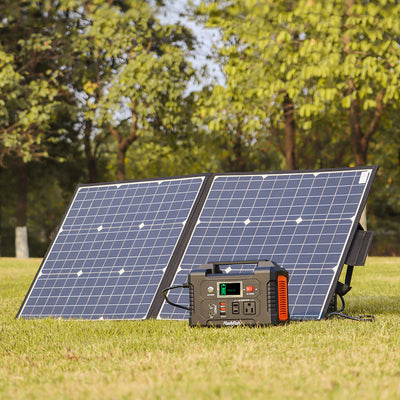 Flashfish Solar Generator (Flashfish E200 + Flashfish SP50) 50W 18V Portable Solar Panel