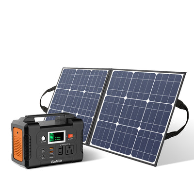 Flashfish Solar Generator (Flashfish E200 + Flashfish SP50) 50W 18V Portable Solar Panel