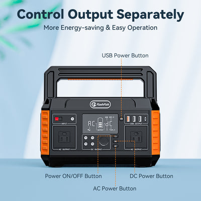 Flashfish 560W 520Wh 140400mAh Solar Generator