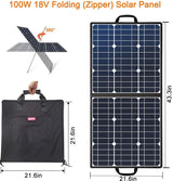 Flashfish 100W 18V Portable Solar Panel