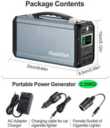 FlashFish 60000mAh 300W Solar Generator